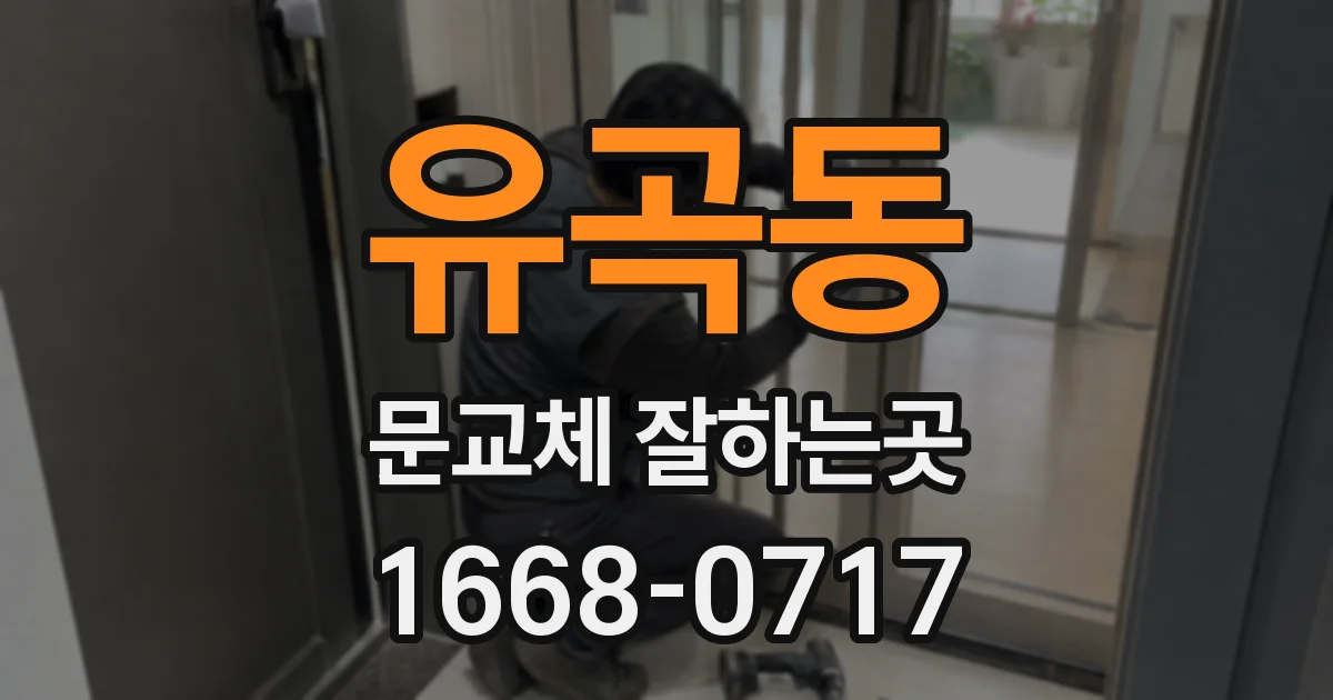 유곡동 문교체 잘하는곳