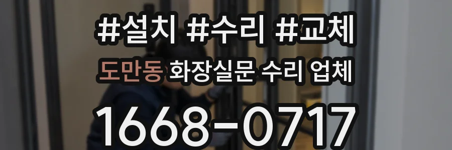 도만동 화장실문 수리 업체