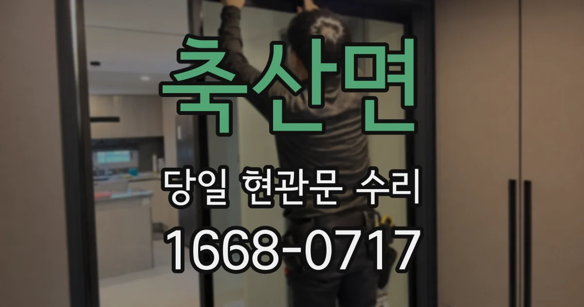 축산면 당일 현관문 수리