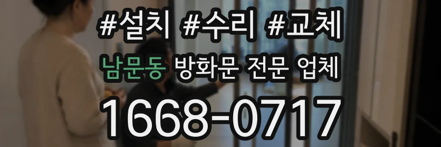 남문동 방화문 전문 업체