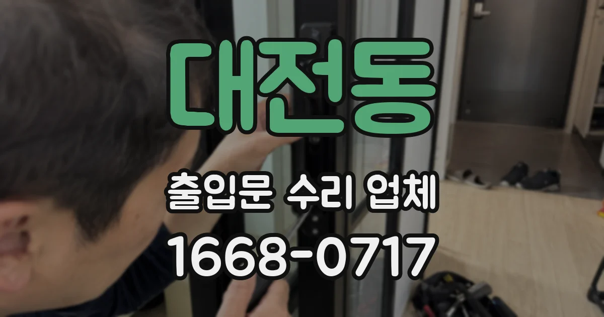 대전동 출입문 수리 업체