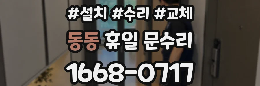 동동 휴일 문수리