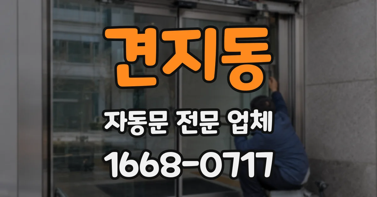 견지동 자동문 전문 업체