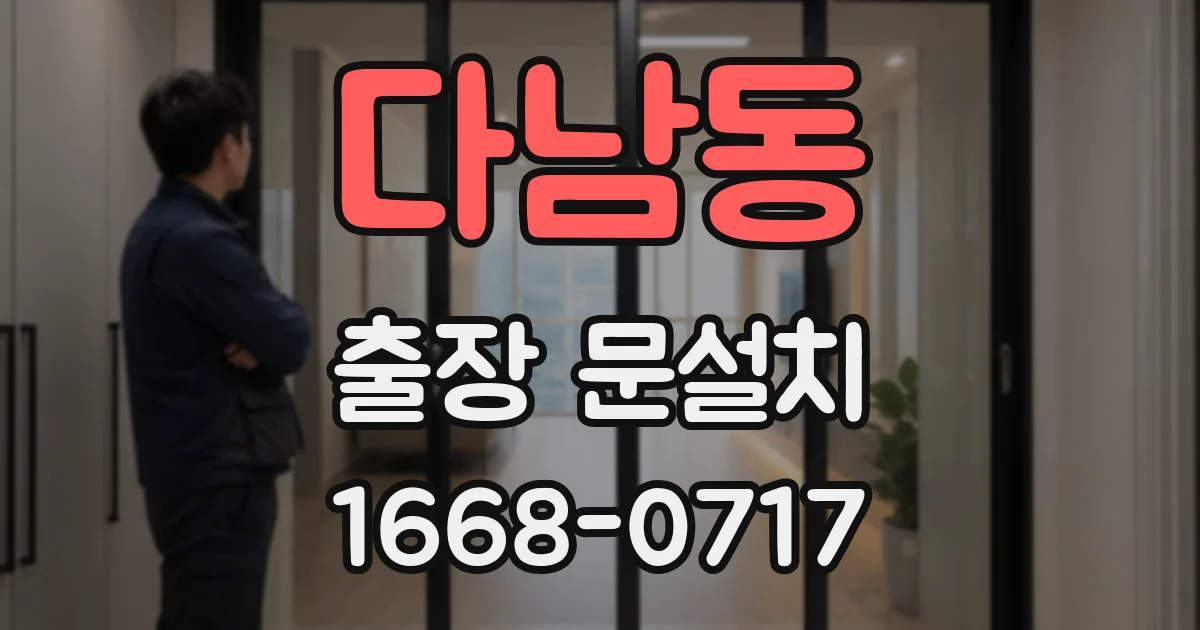 다남동 출장 문설치