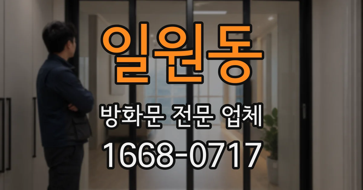 일원동 방화문 전문 업체