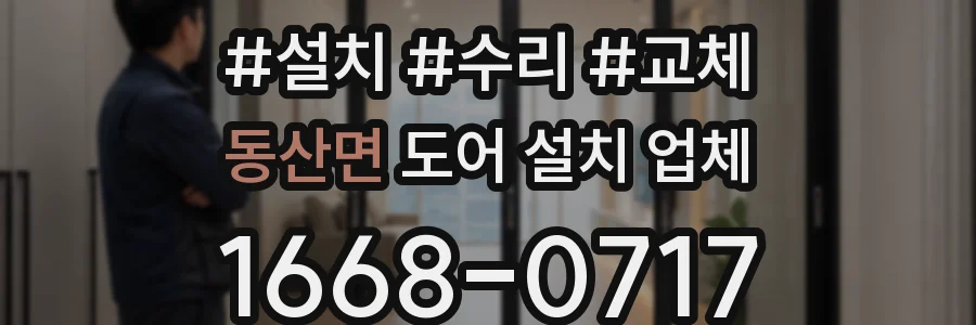 동산면 도어 설치 업체