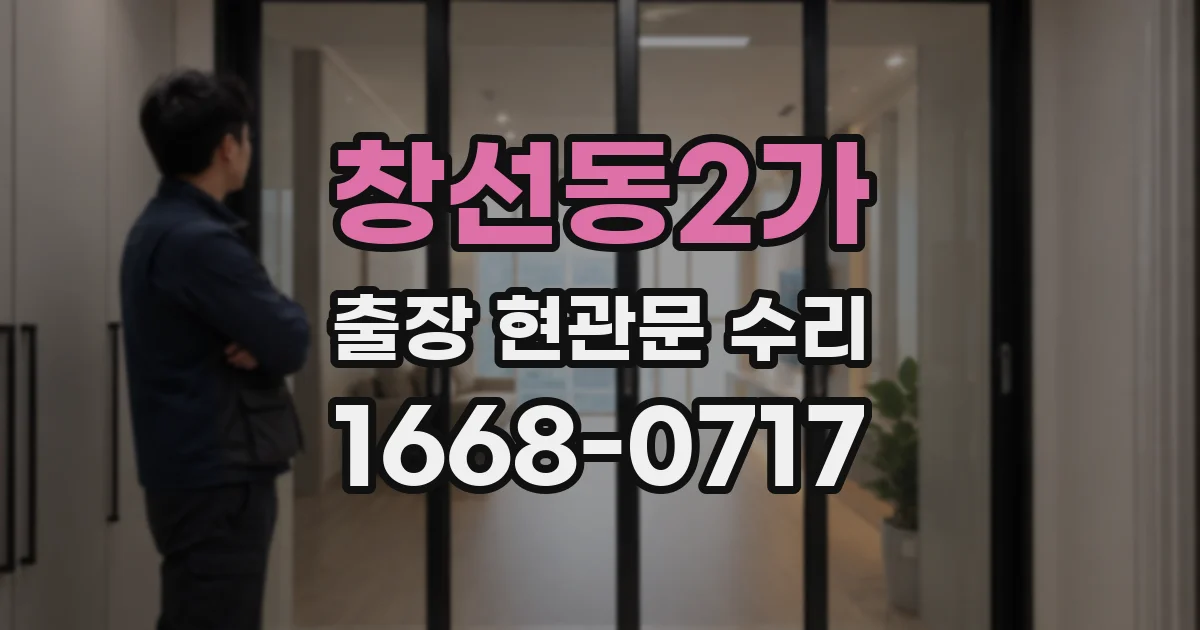 창선동2가 출장 현관문 수리