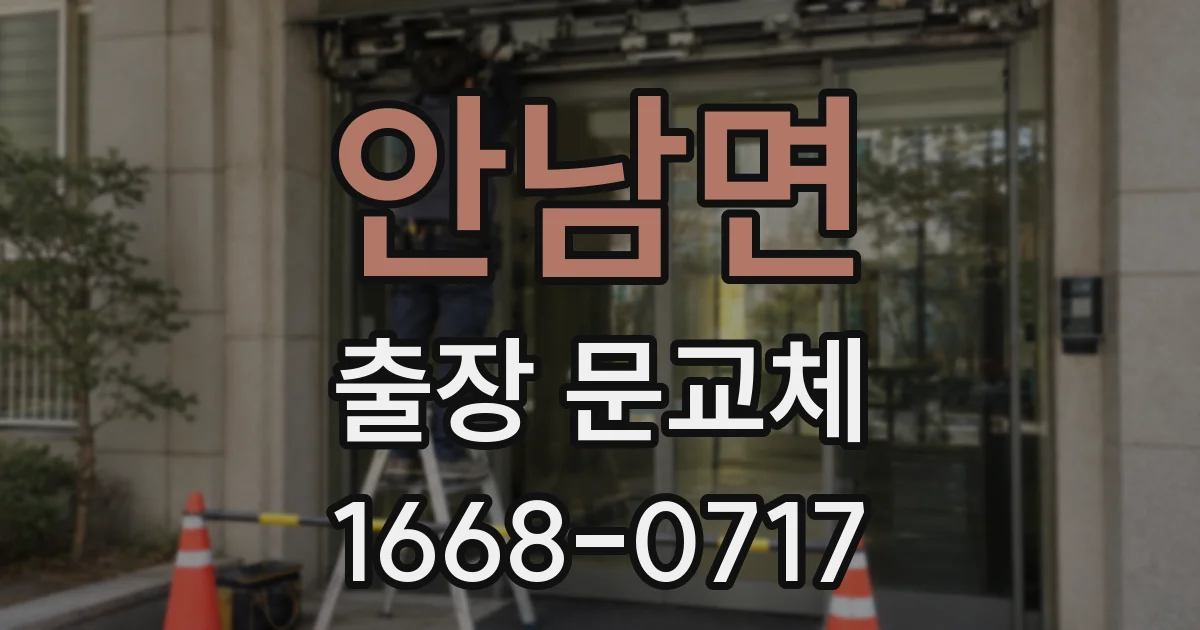 안남면 출장 문교체