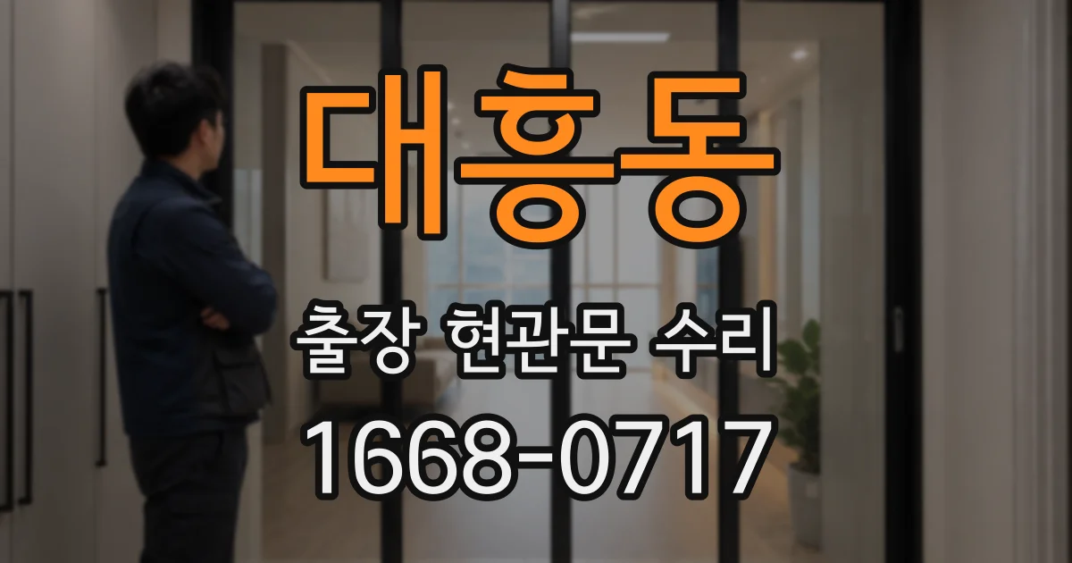 대흥동 출장 현관문 수리