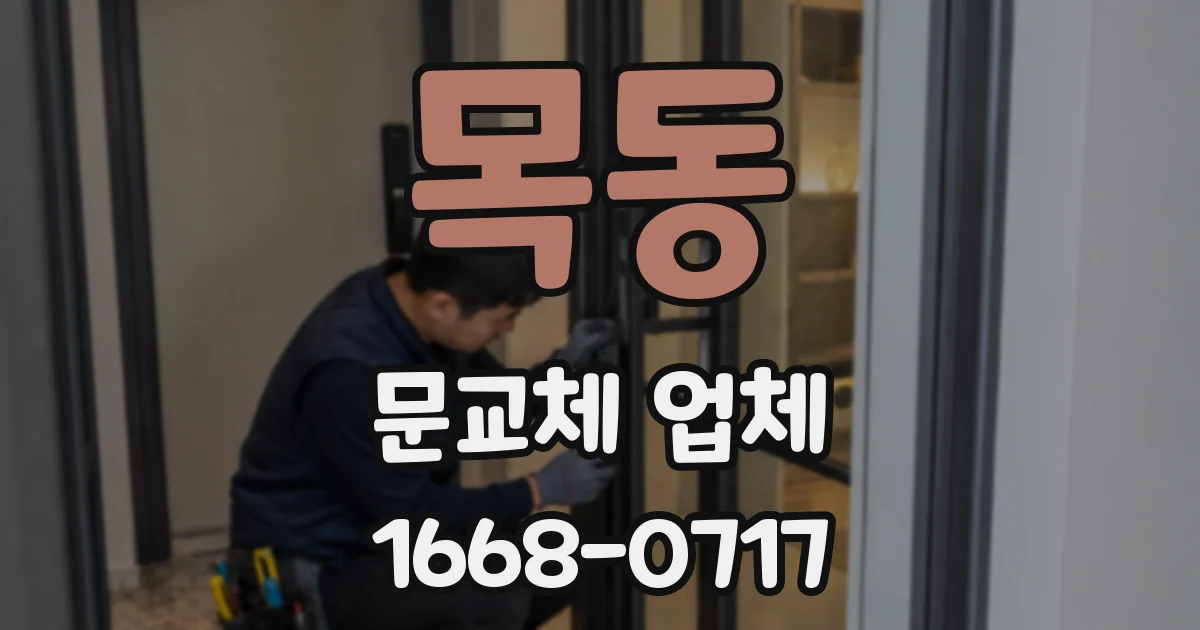 목동 문교체 업체