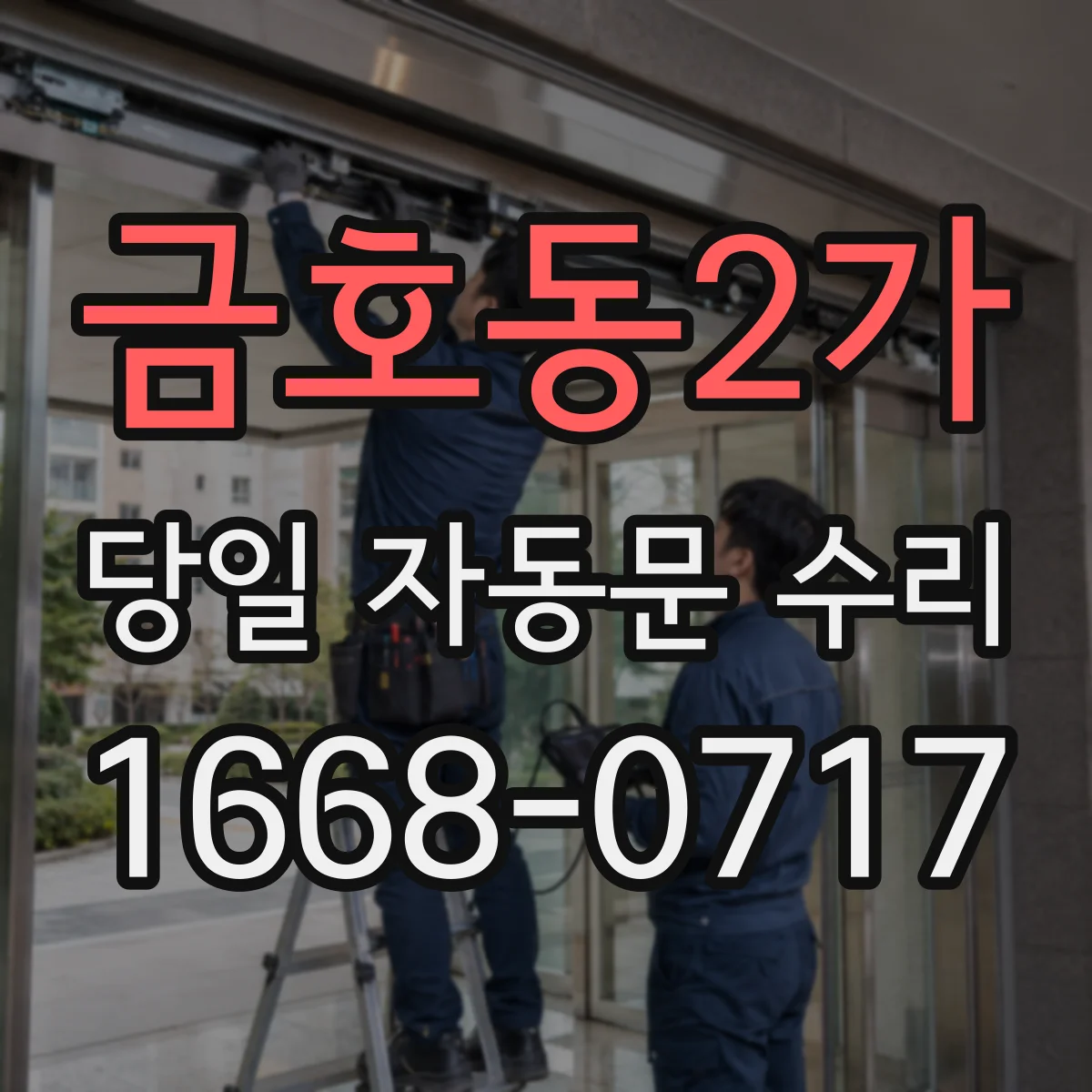 금호동2가 당일 자동문 수리