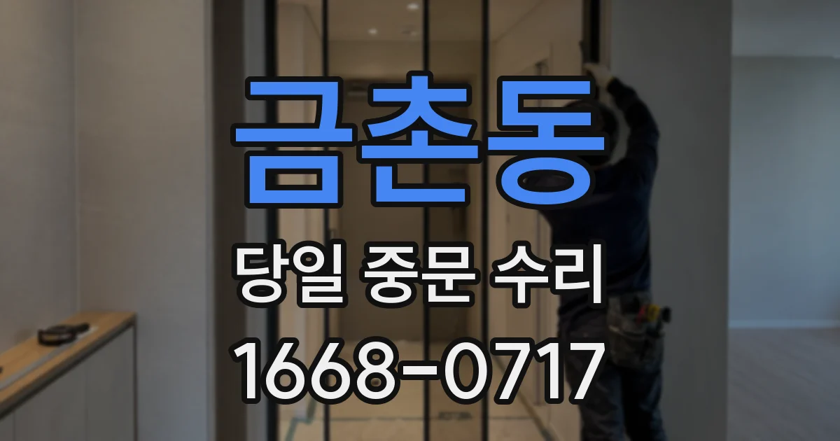 금촌동 당일 중문 수리