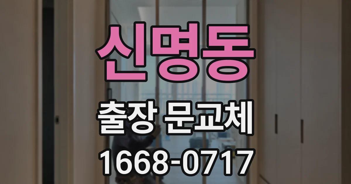 신명동 출장 문교체