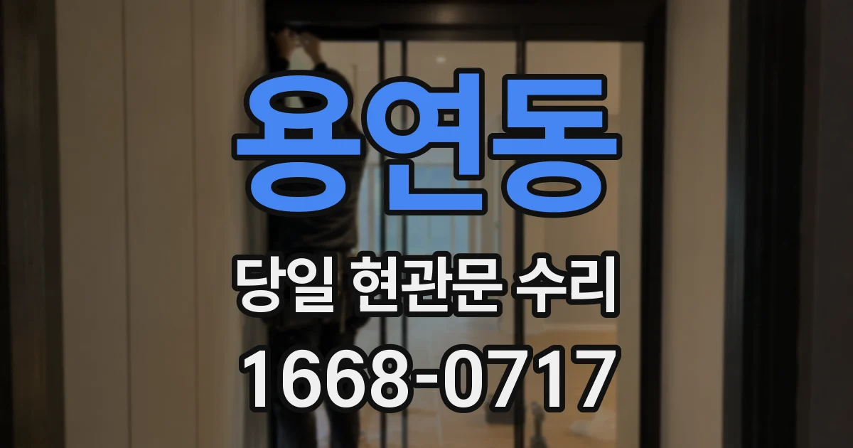 용연동 당일 현관문 수리