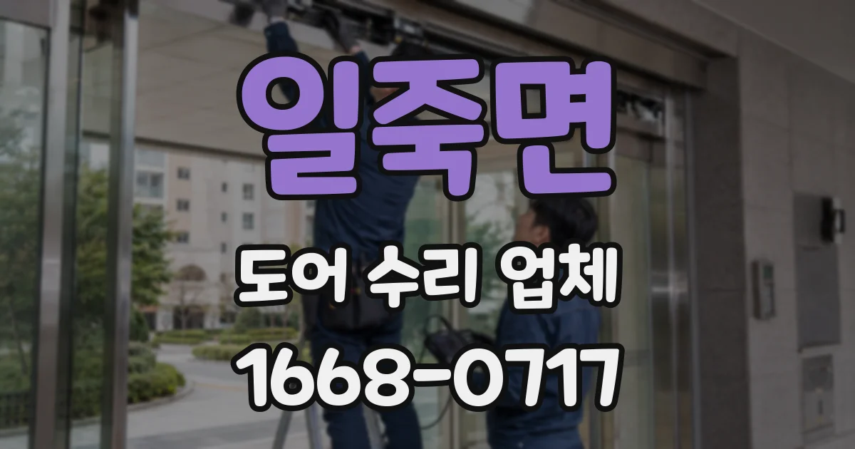 일죽면 도어 수리 업체