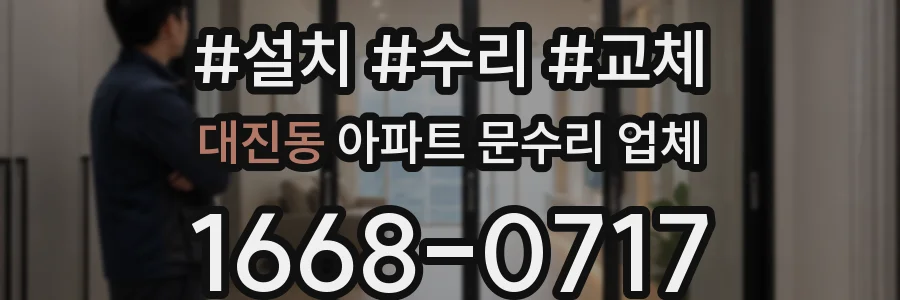 대진동 아파트 문수리 업체
