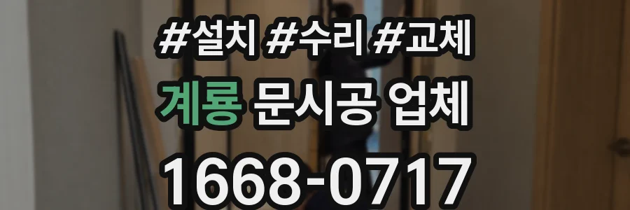 계룡 문시공 업체