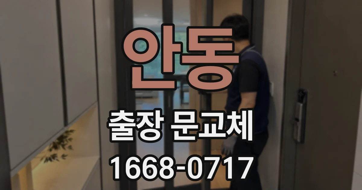 안동 출장 문교체