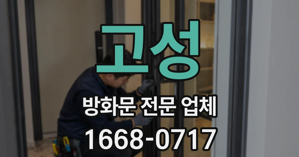 고성 방화문 전문 업체