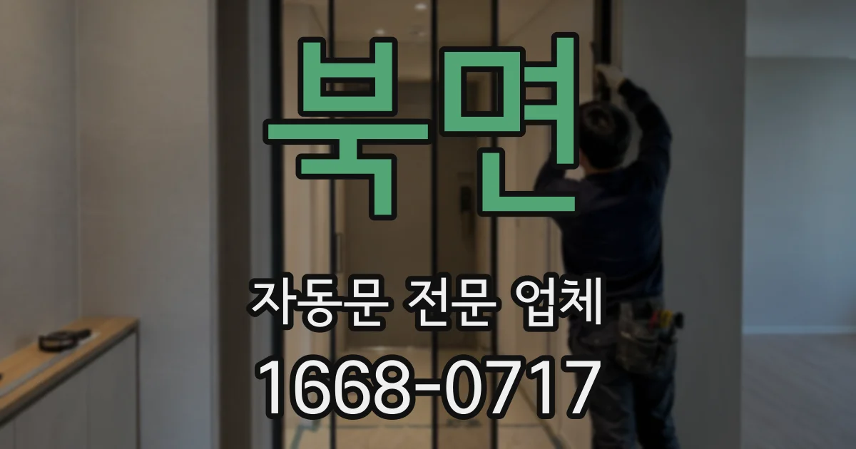 북면 자동문 전문 업체
