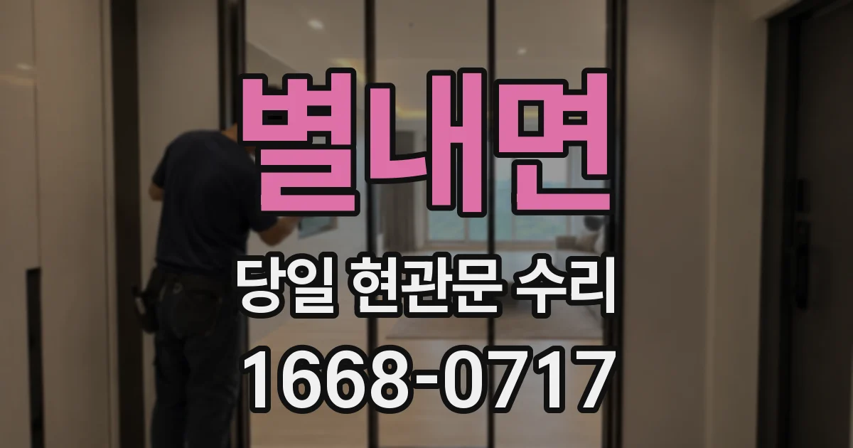별내면 당일 현관문 수리