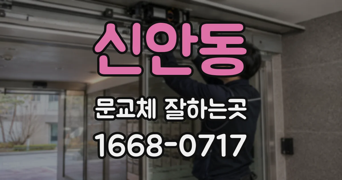 신안동 문교체 잘하는곳