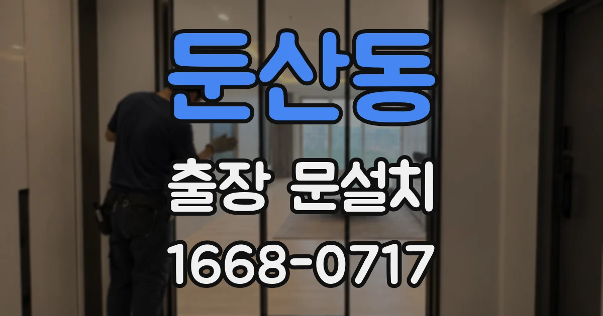 둔산동 출장 문설치