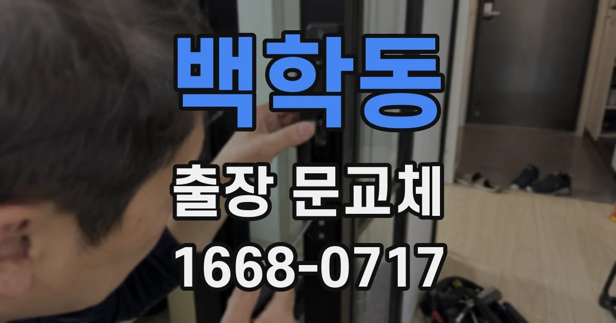 백학동 출장 문교체