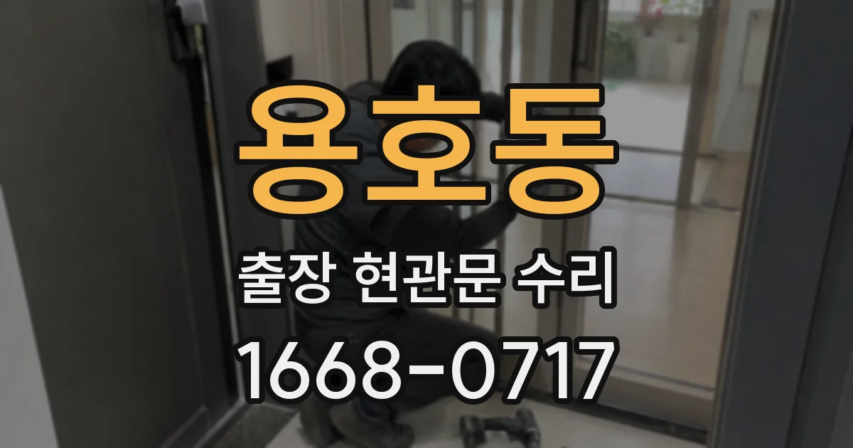 용호동 출장 현관문 수리