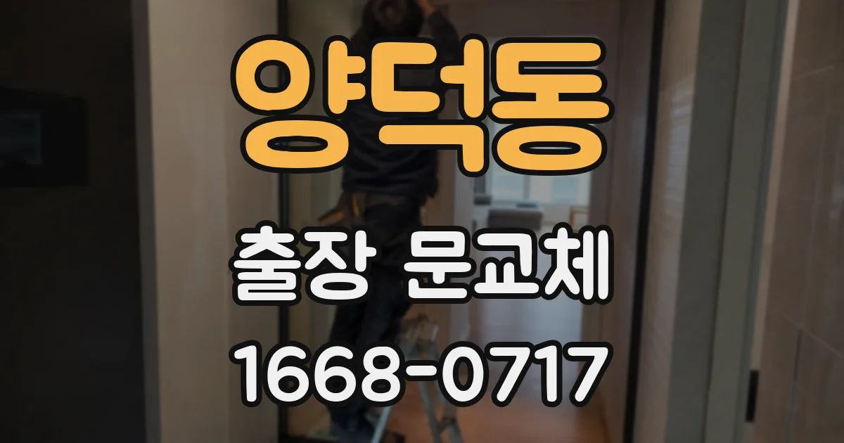 양덕동 출장 문교체