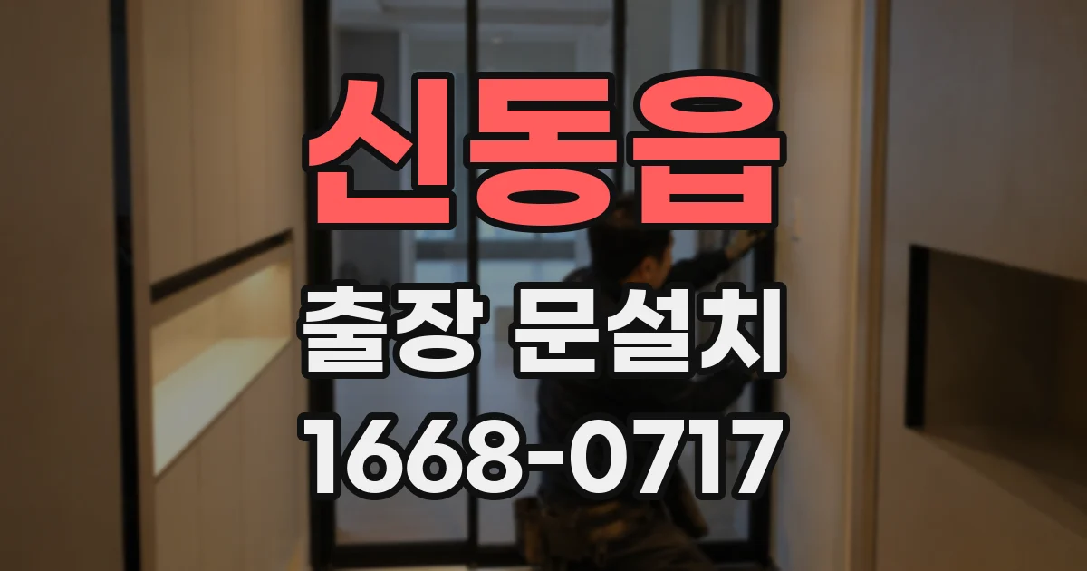 신동읍 출장 문설치
