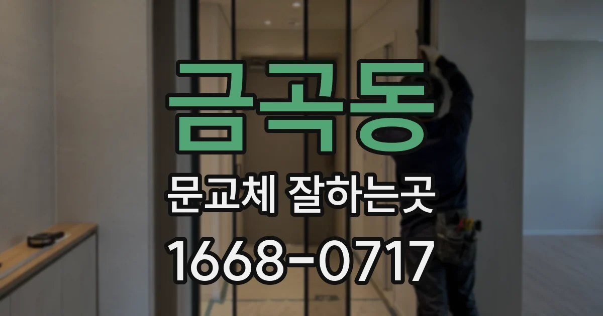 금곡동 문교체 잘하는곳