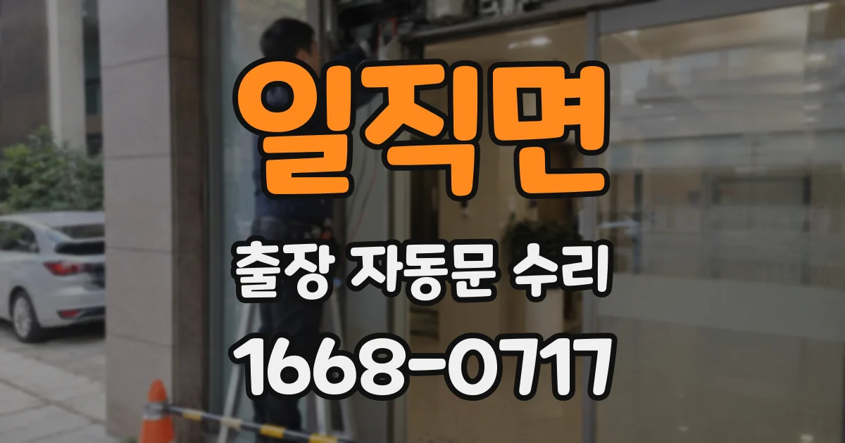 일직면 출장 자동문 수리