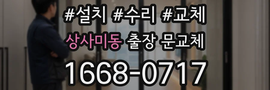 상사미동 출장 문교체