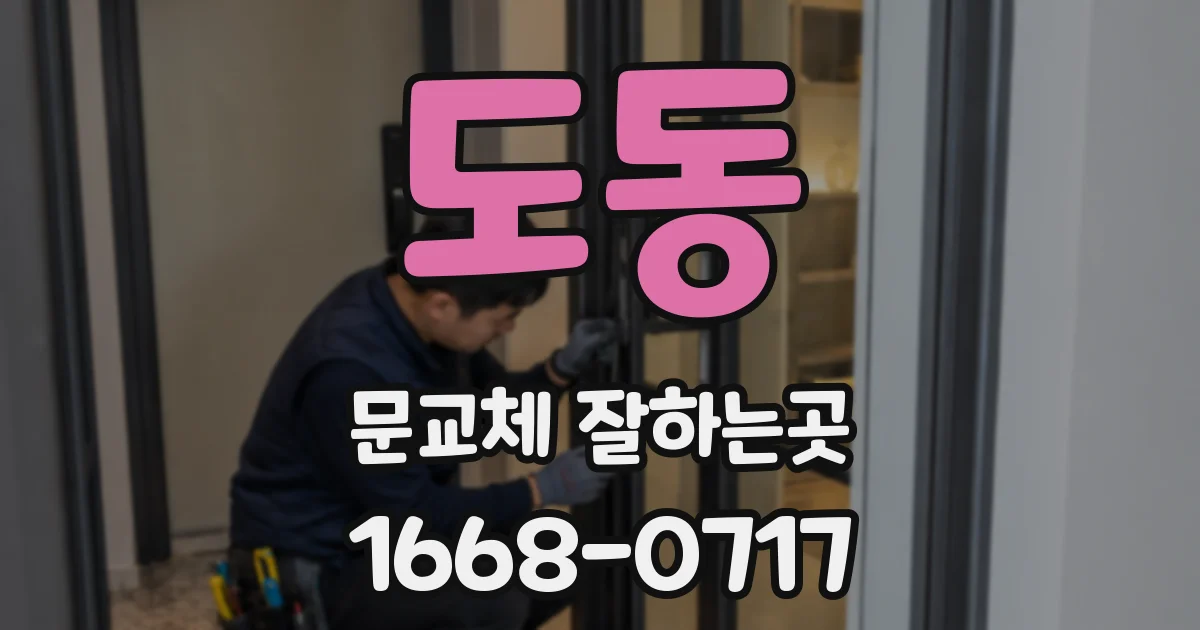 도동 문교체 잘하는곳
