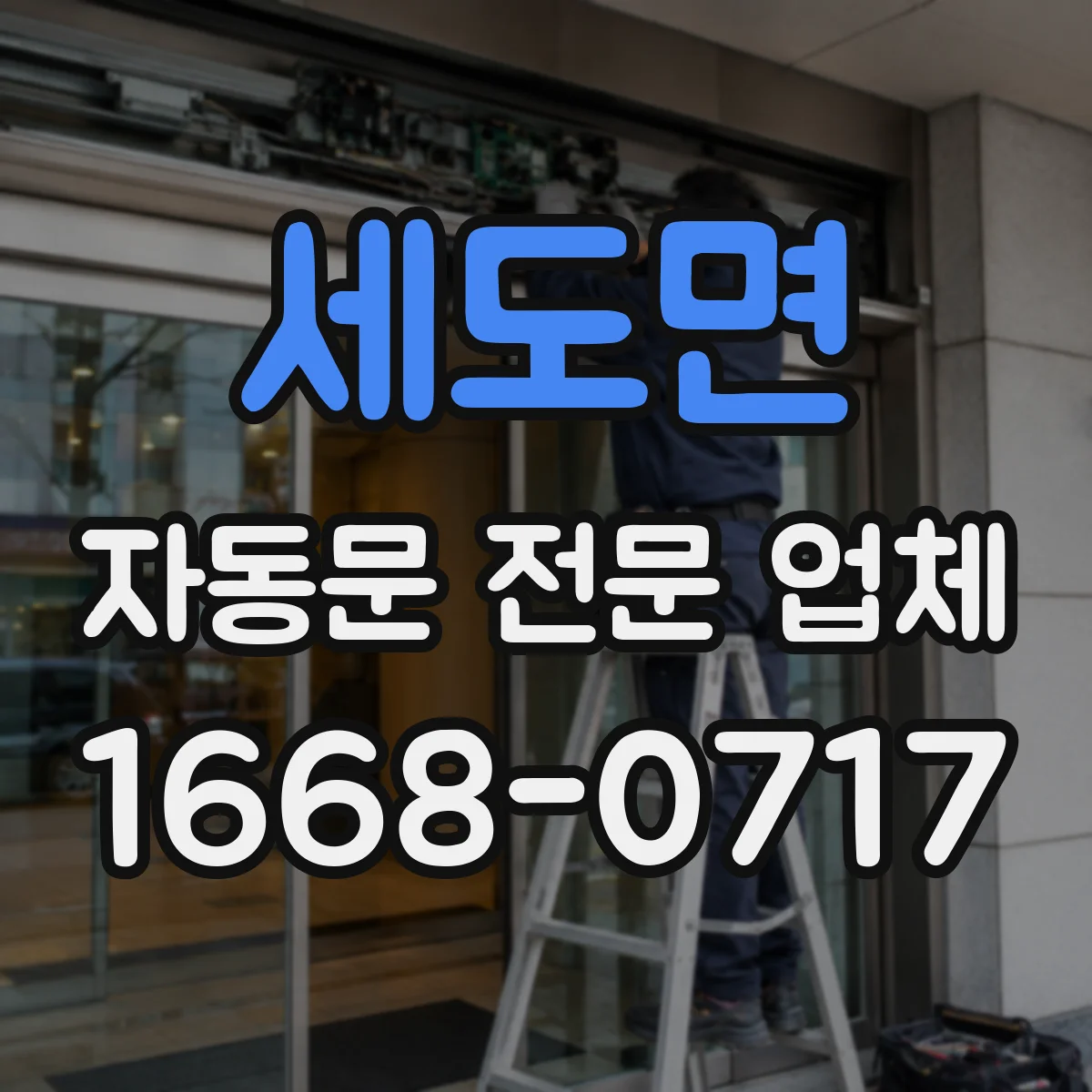 세도면 자동문 전문 업체