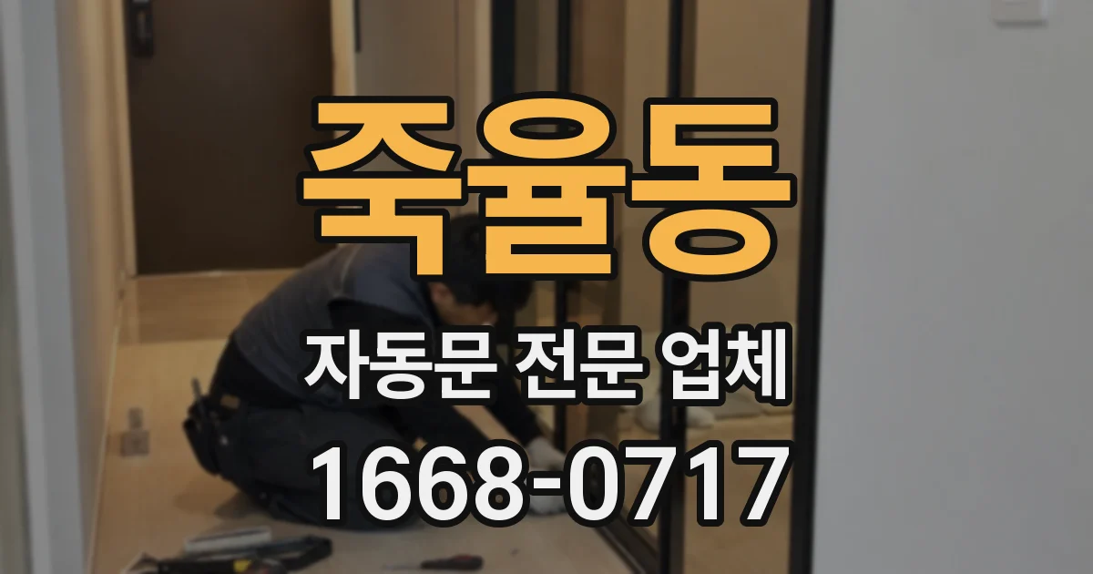 죽율동 자동문 전문 업체