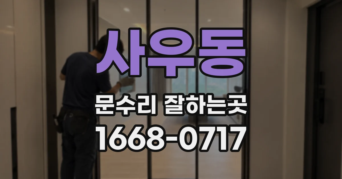 사우동 문수리 잘하는곳