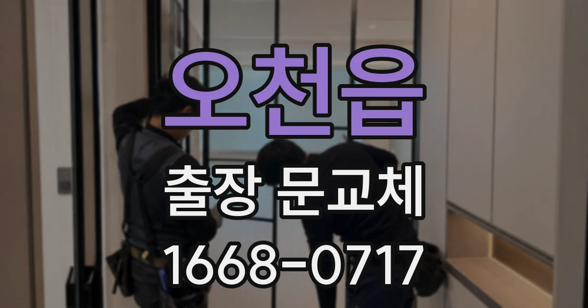 오천읍 출장 문교체