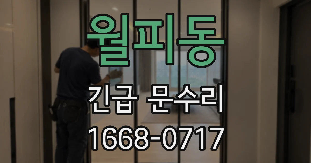 월피동 긴급 문수리