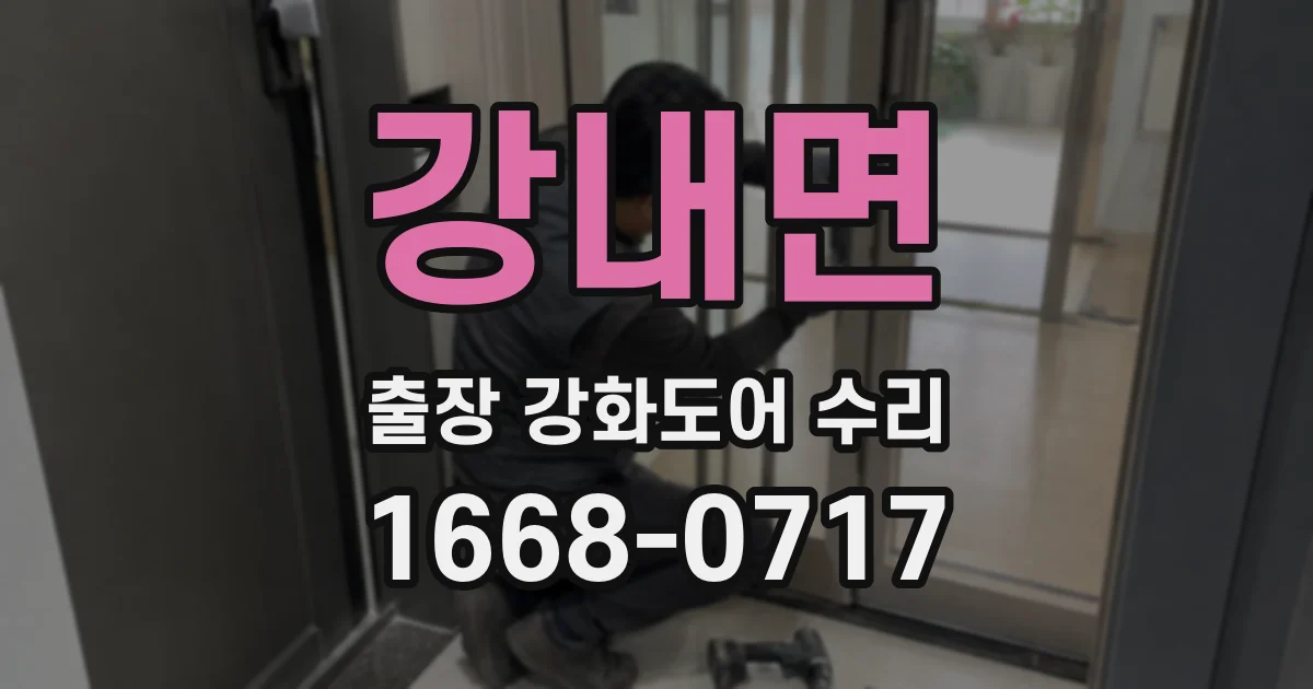 강내면 출장 강화도어 수리