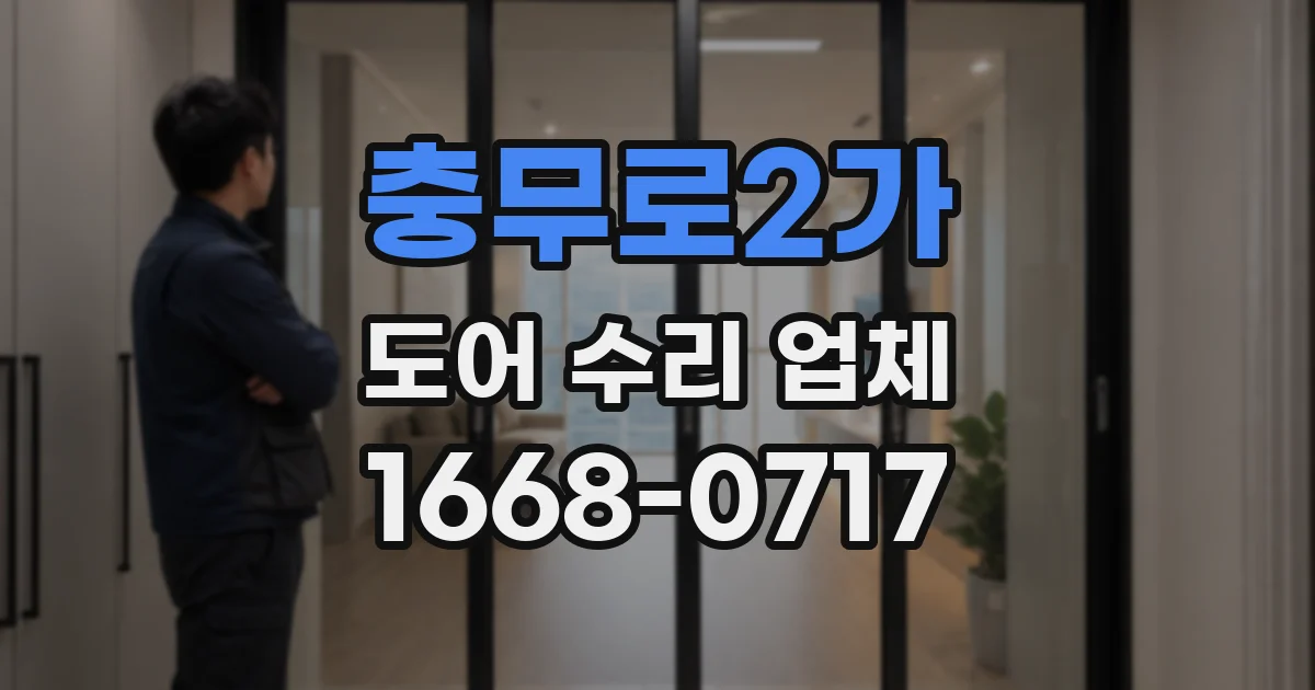 충무로2가 도어 수리 업체