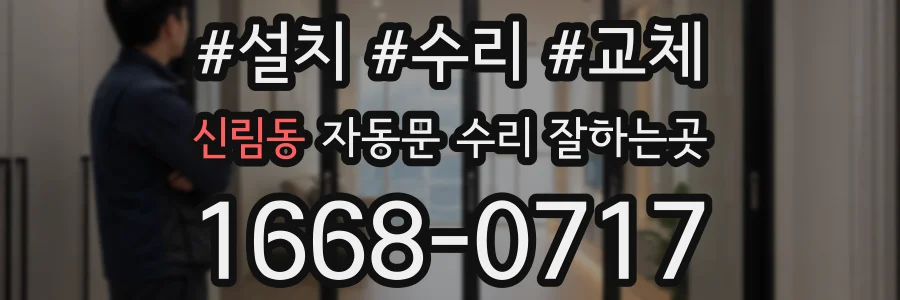 신림동 자동문 수리 잘하는곳