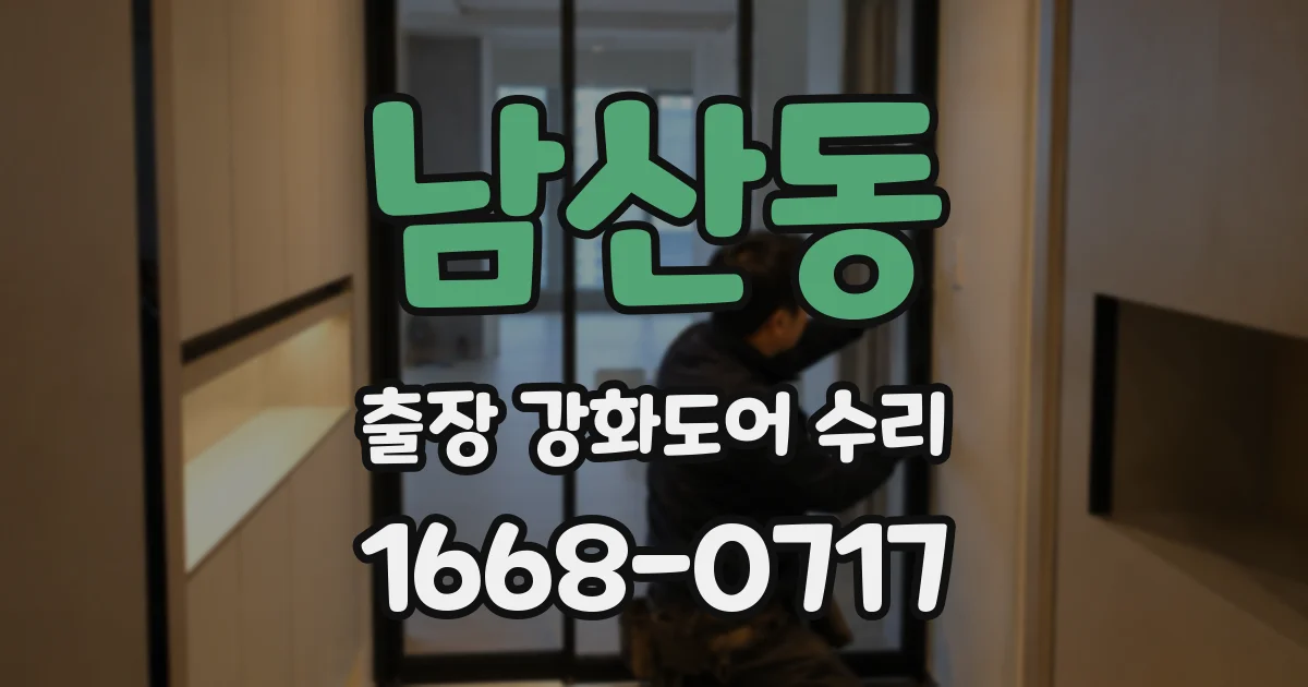 남산동 출장 강화도어 수리