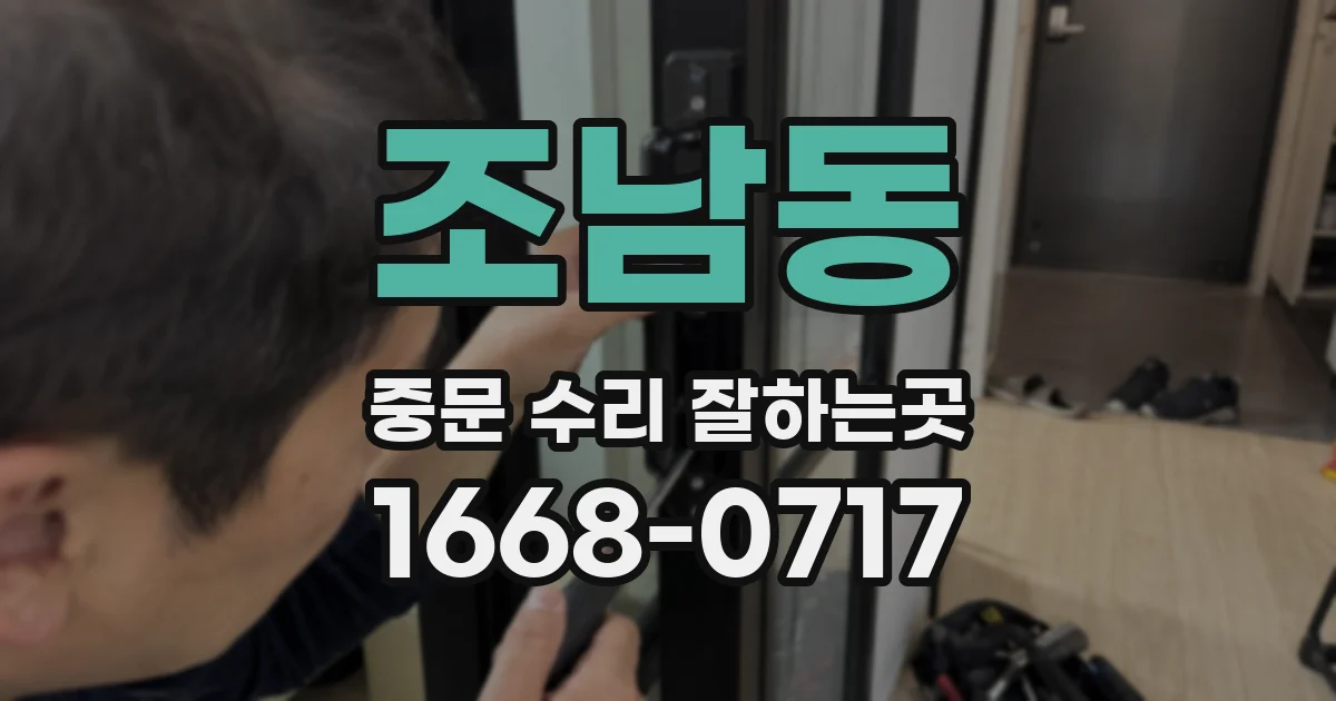 조남동 중문 수리 잘하는곳
