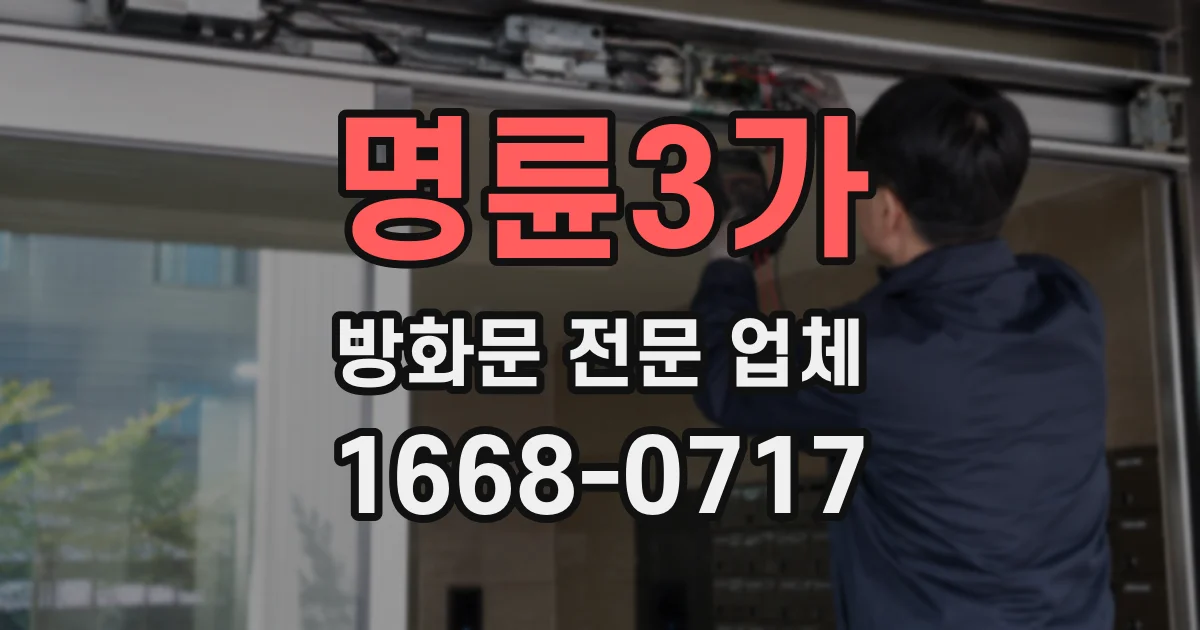 명륜3가 방화문 전문 업체
