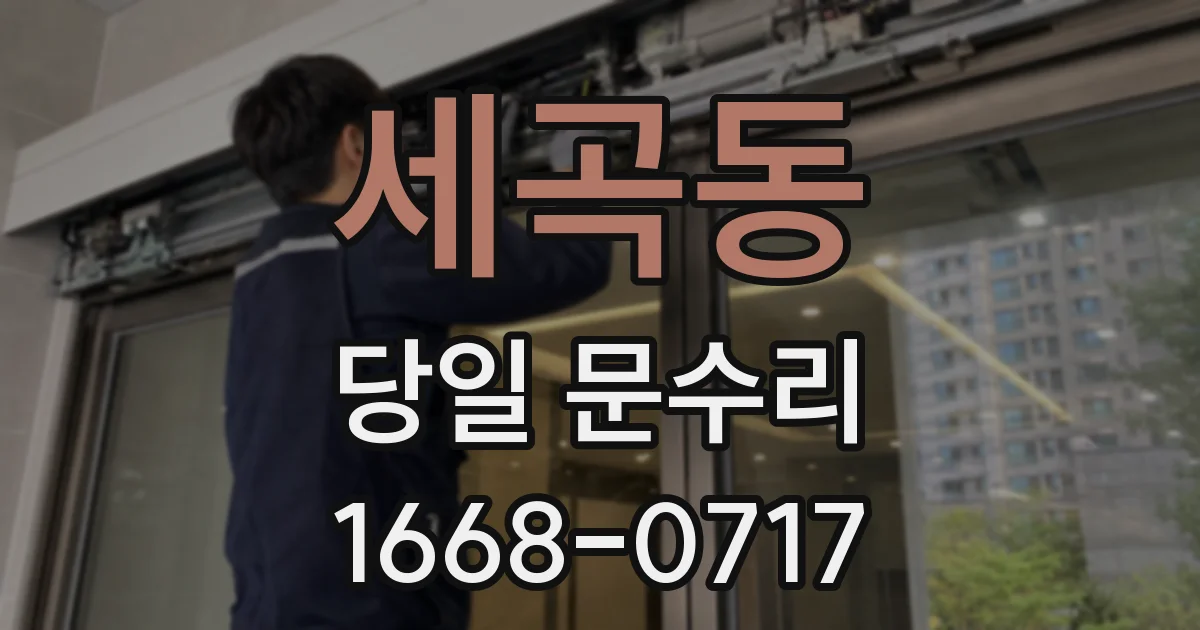 세곡동 당일 문수리