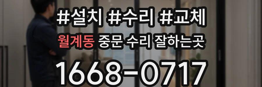 월계동 중문 수리 잘하는곳