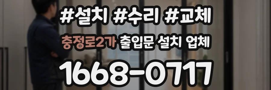 충정로2가 출입문 설치 업체