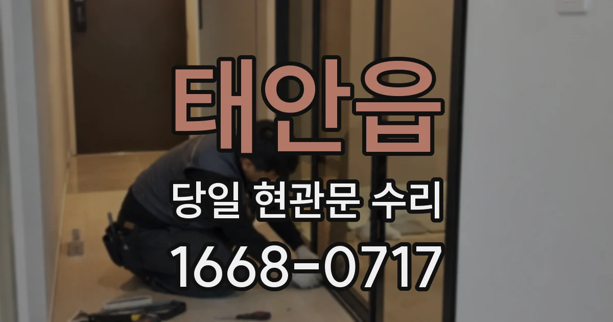 태안읍 당일 현관문 수리